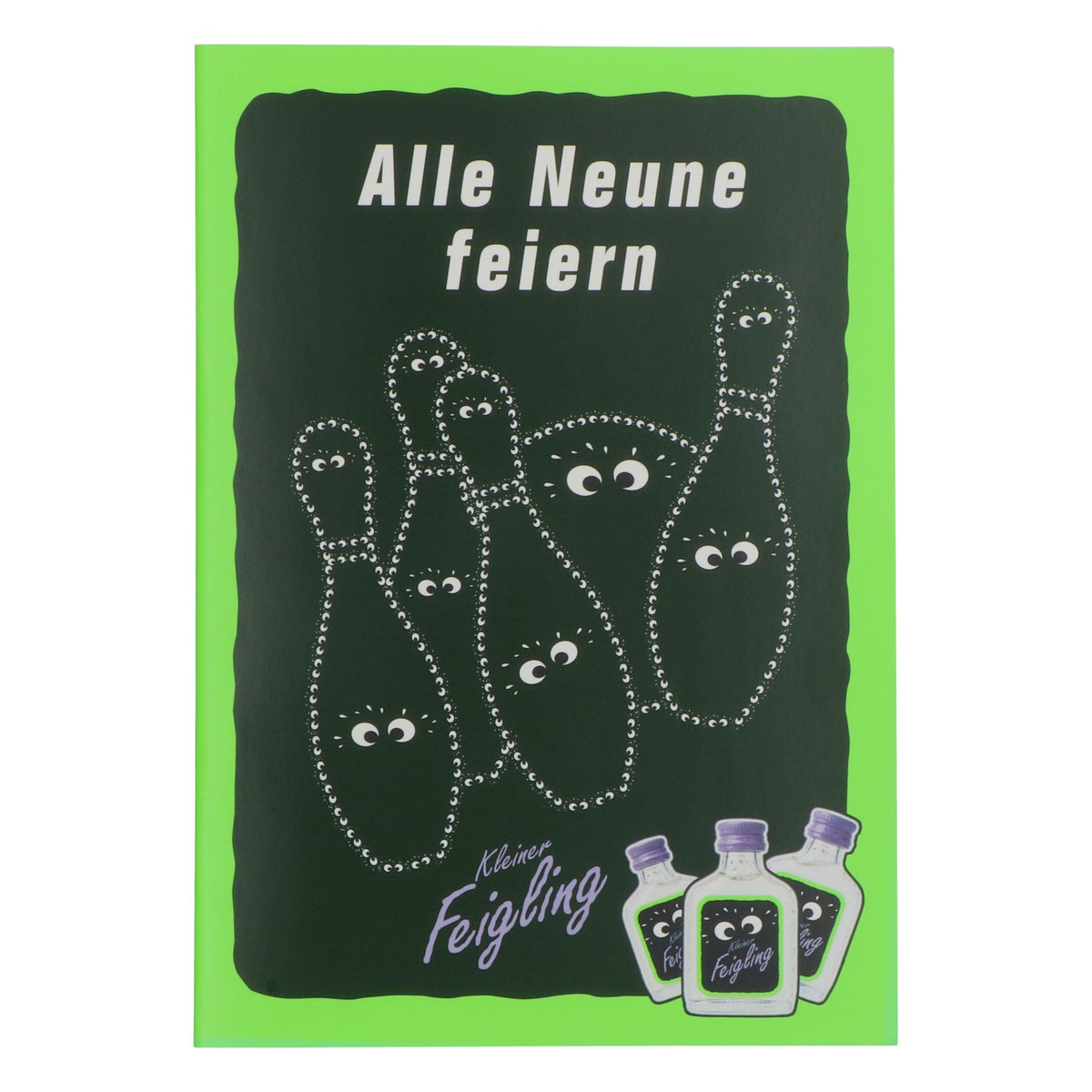 Feigling Likör Buch Kegelbuch Spielebuch "Alle Neune feiern"