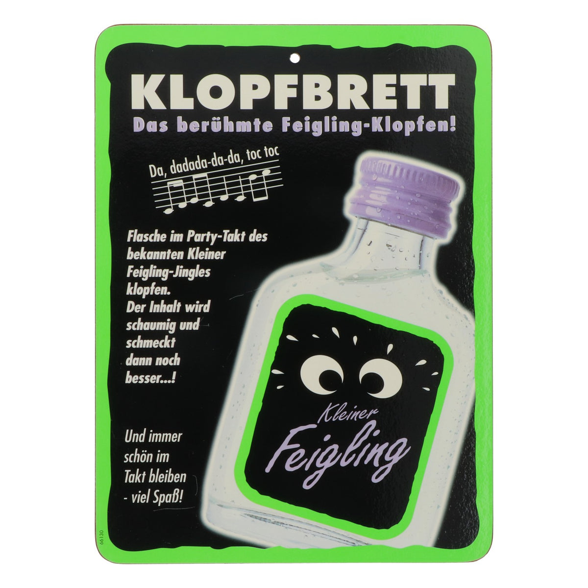Feigling Likör Klopfbrett für Klopfer Party Brett