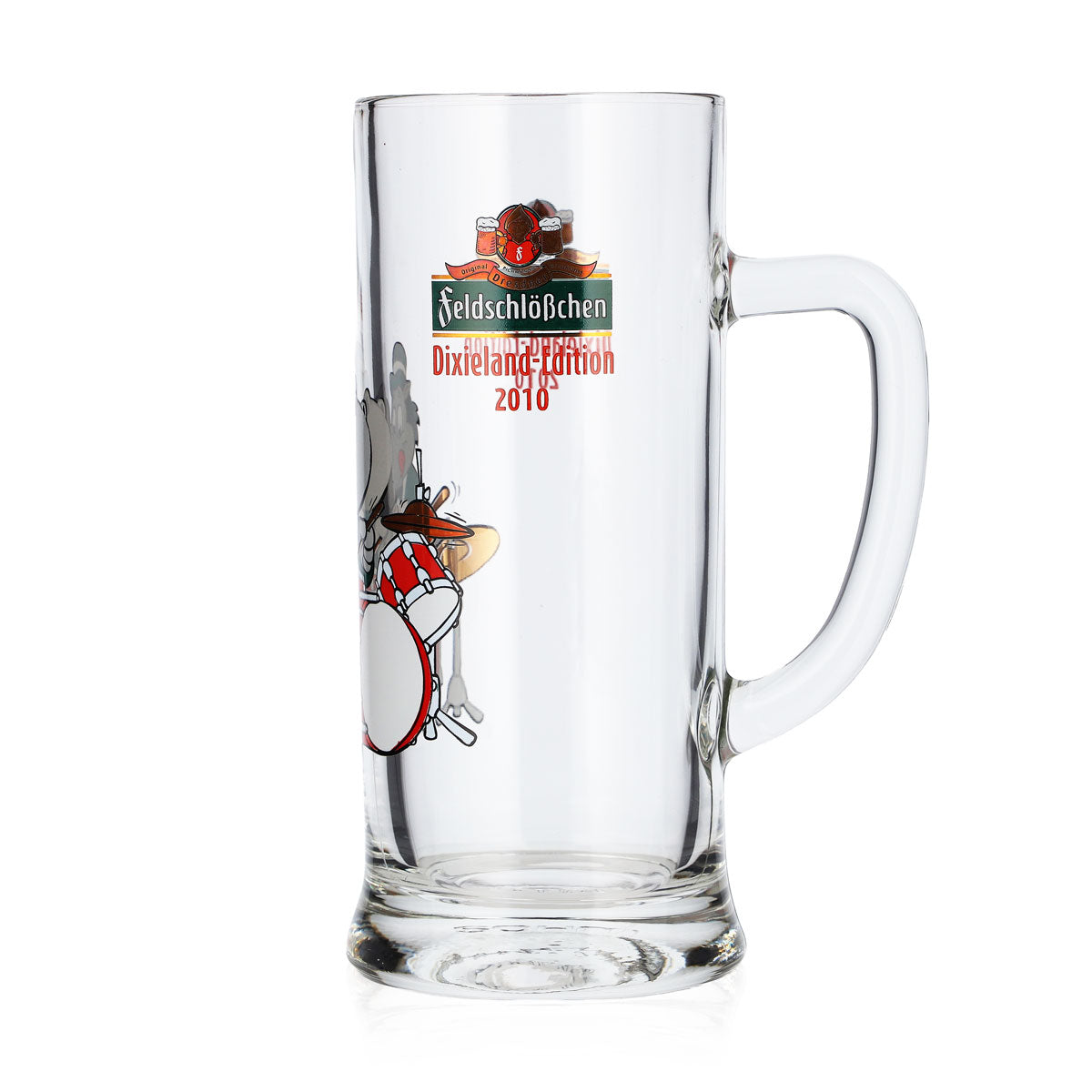 Feldschlösschen Bier Glas 0,3l Bierkrug Jubiläums-Seidel 2010 Dixieland-Edition – Ansicht 5