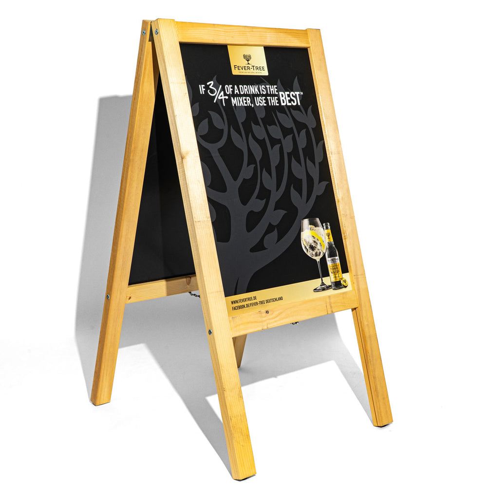 Fever Tree Kundenstopper A Frame Aufsteller Holzrahmen Kreidetafel Gastrotafel