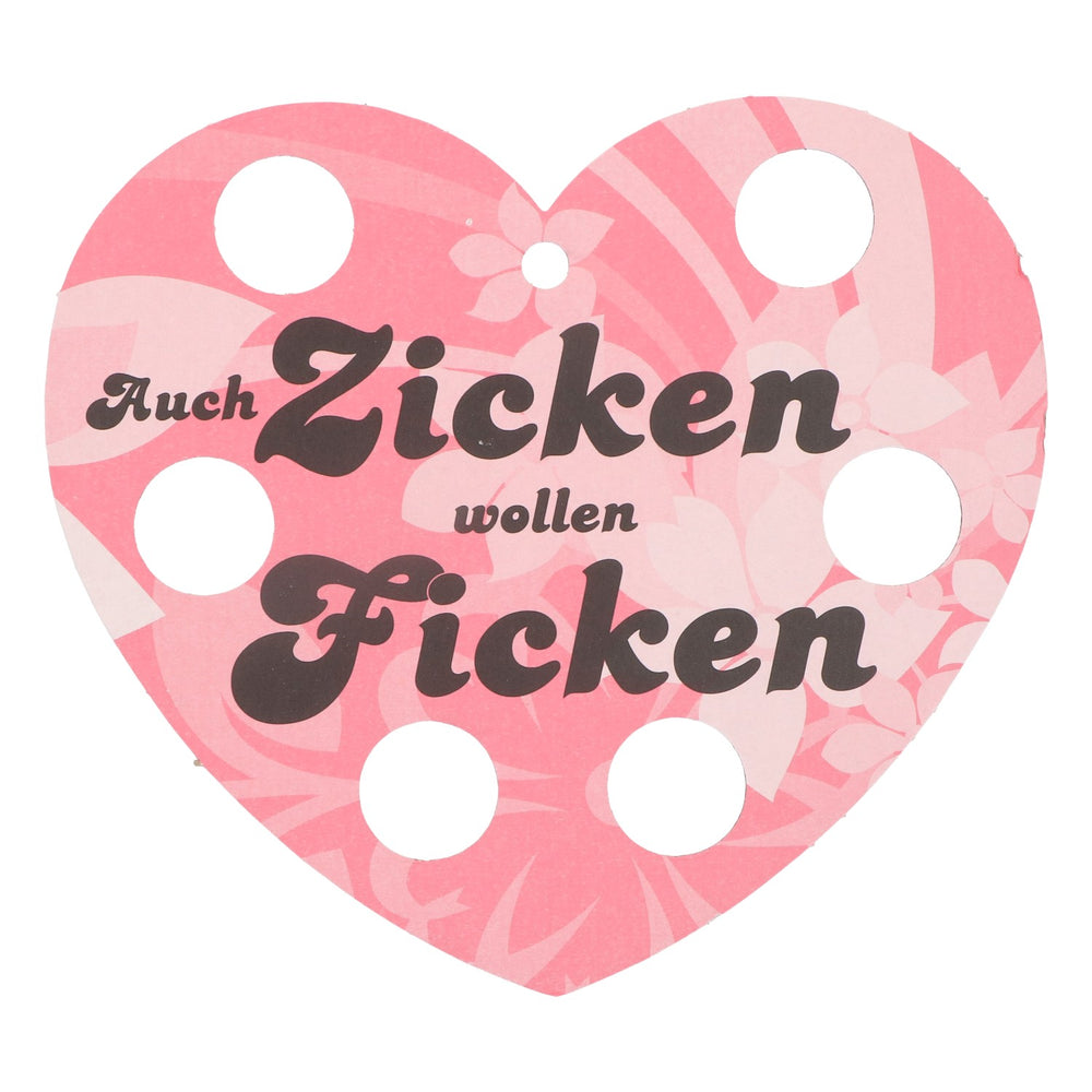 Ficken Shothalter Herzform Rosa auch Zicken wollen Ficken Papier Tablett
