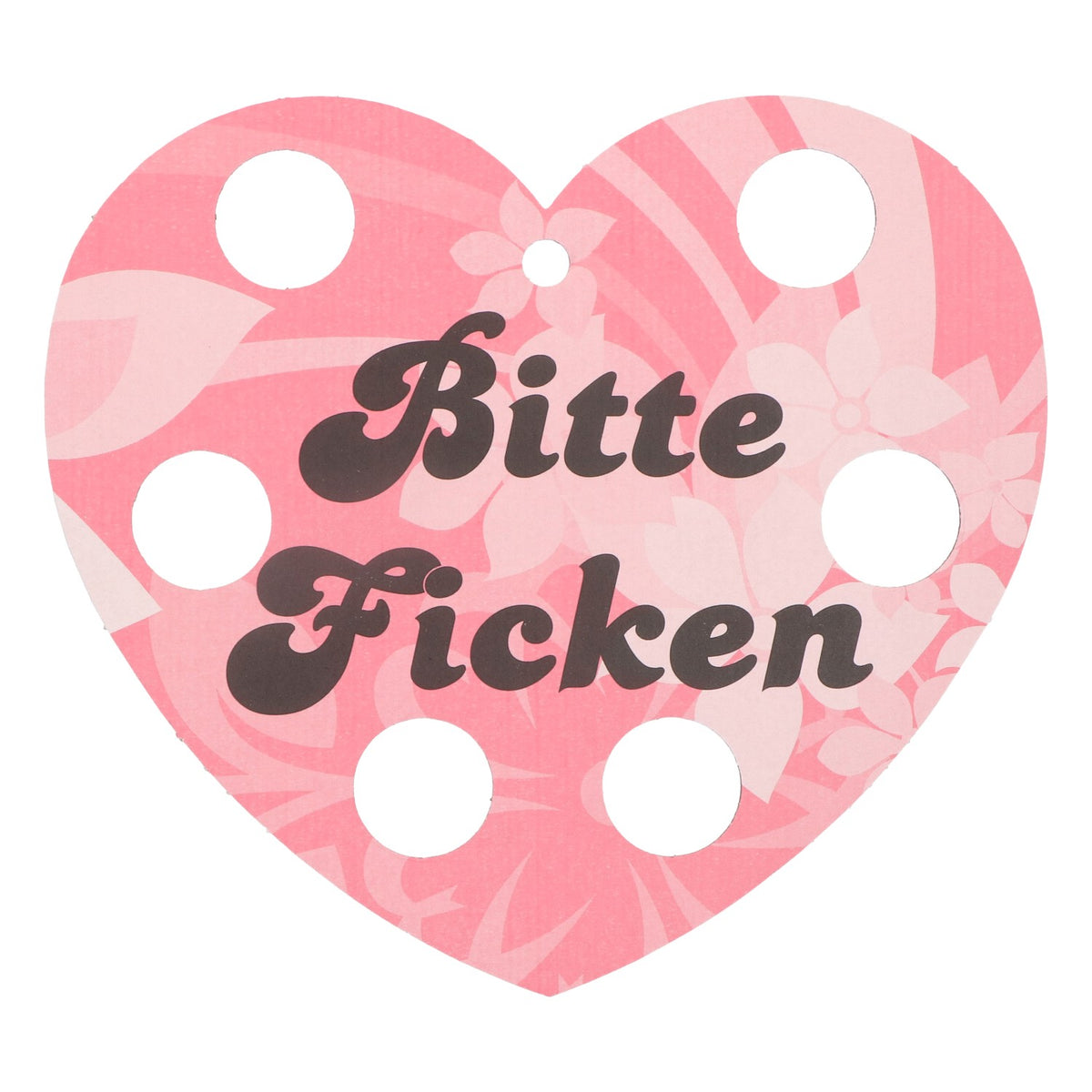Ficken Shothalter Herzform Rosa Bitte Ficken Papier Schild Tablett Pappe