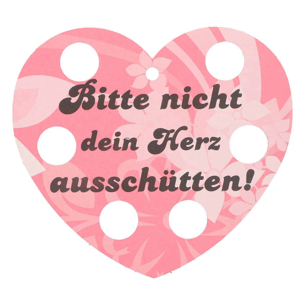 Ficken Shothalter Herzform Rosa Bitte nicht dein Herz ausschütten! Tablett