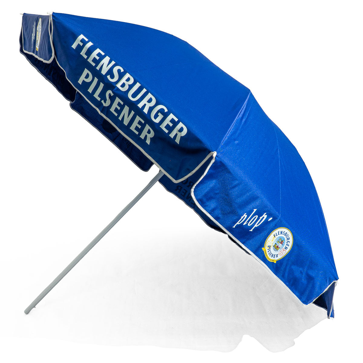 Flensburger Pilsener Sonnenschirm Ø2m Sonnenschutz "Plop" Blau Weiß – Ansicht 2