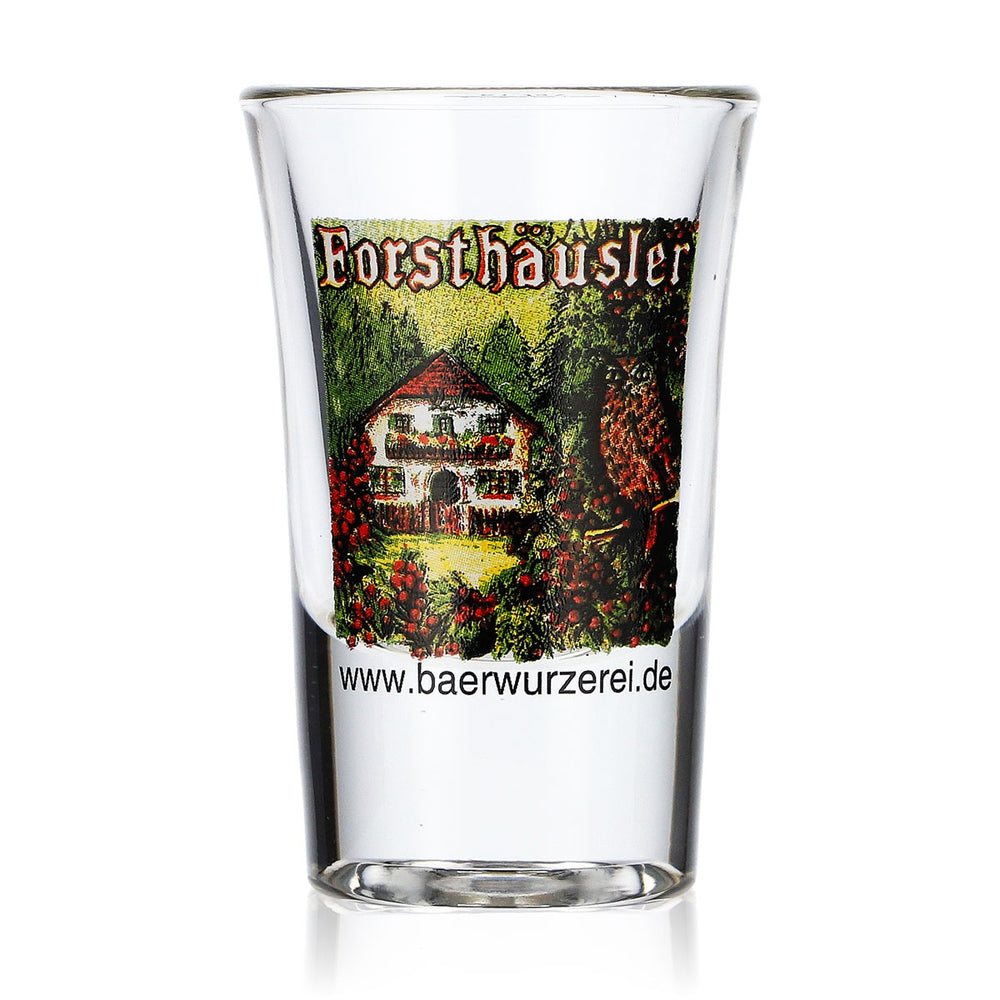 Forsthäusler Schnaps Glas Shotglas 2cl Schnapsglas Logo Haus