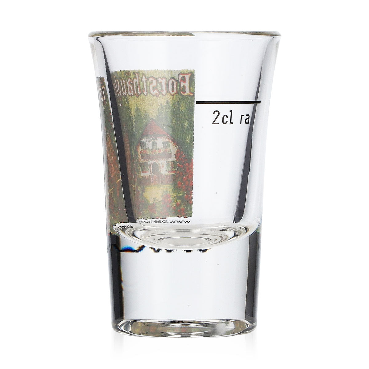 Forsthäusler Schnaps Glas Shotglas 2cl Schnapsglas Logo Haus – Ansicht 3