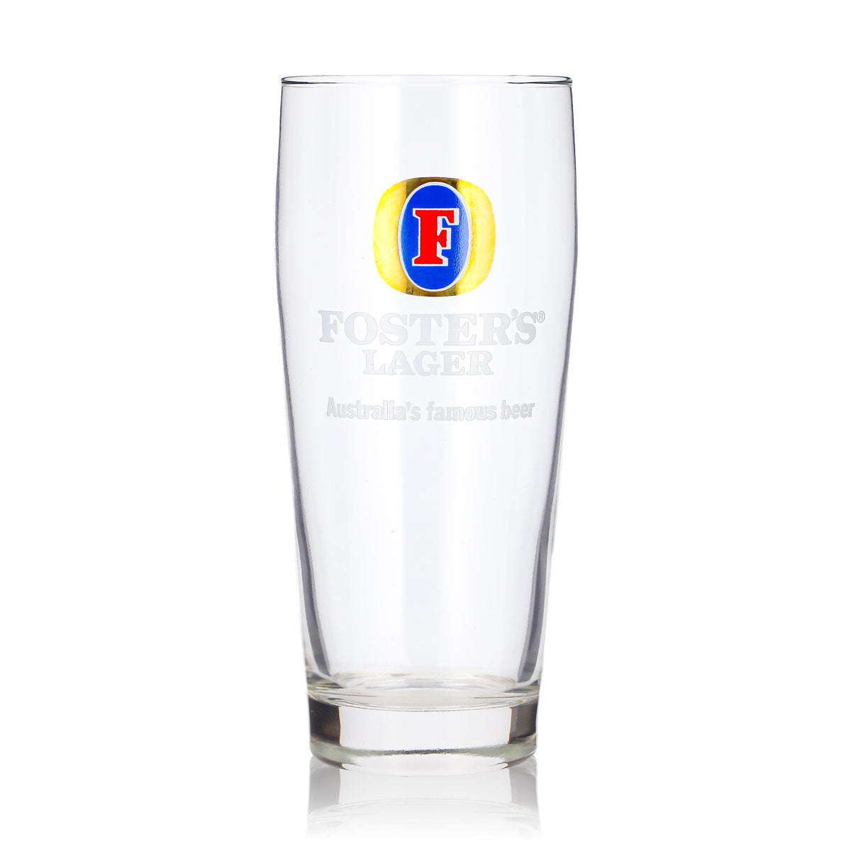 Fosters Bier Glas 0,48l Willi Becher Lager Bierglas Willibecher Bierkrug Seidel