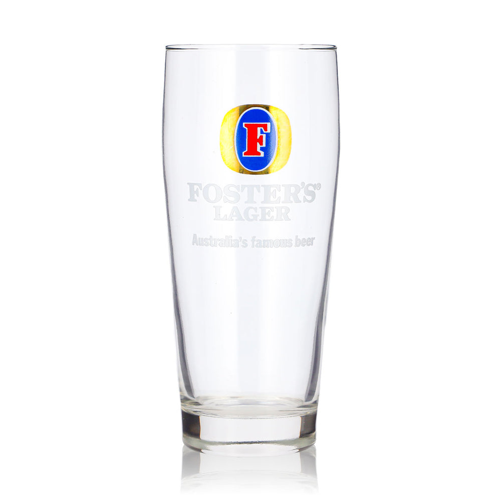 Fosters Bier Glas 0,48l Willi Becher Lager Bierglas Willibecher Bierkrug Seidel