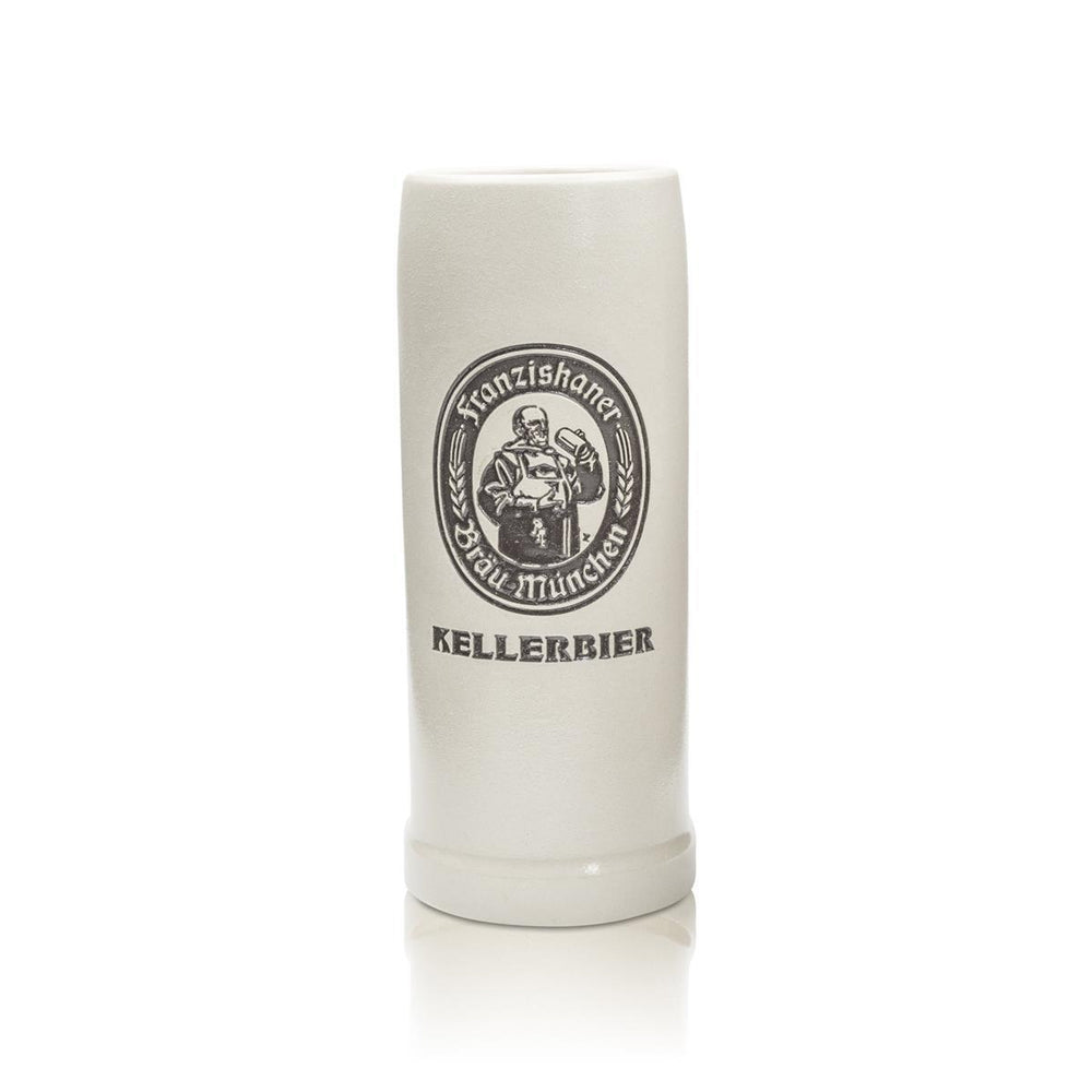 Franziskaner Bier Kellerbier Krug Bierseidel Humpen Ton 0,5l Sammlerkrug