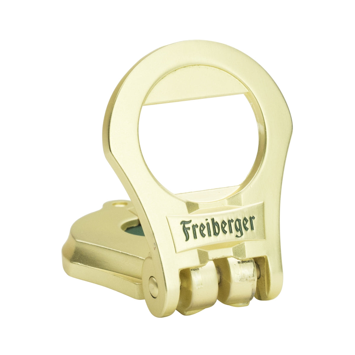 Freiberger Bier Flaschenöffner Kapselheber Hebelöffner Klappbar gold – Ansicht 2