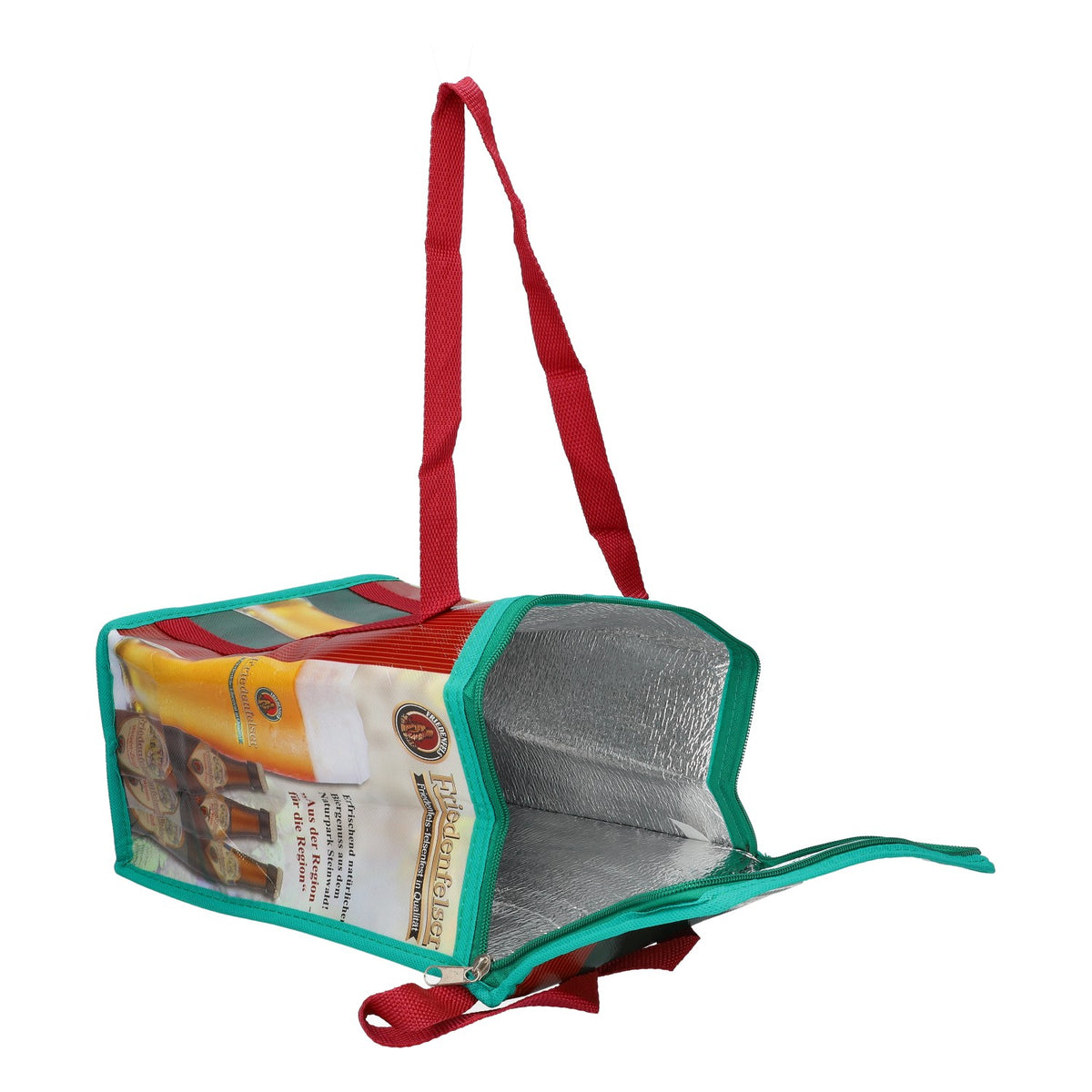 Friedenfelser Bier Tasche Kühltasche ISO grün neu Mischgewebe – Ansicht 4