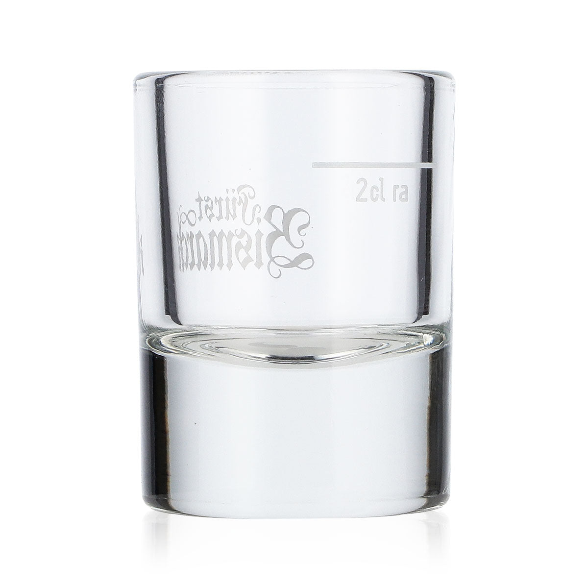 Fürst Bismarck Korn Glas 2cl Schurrbart am Glasboden Shotglas Schnapsglas – Ansicht 3