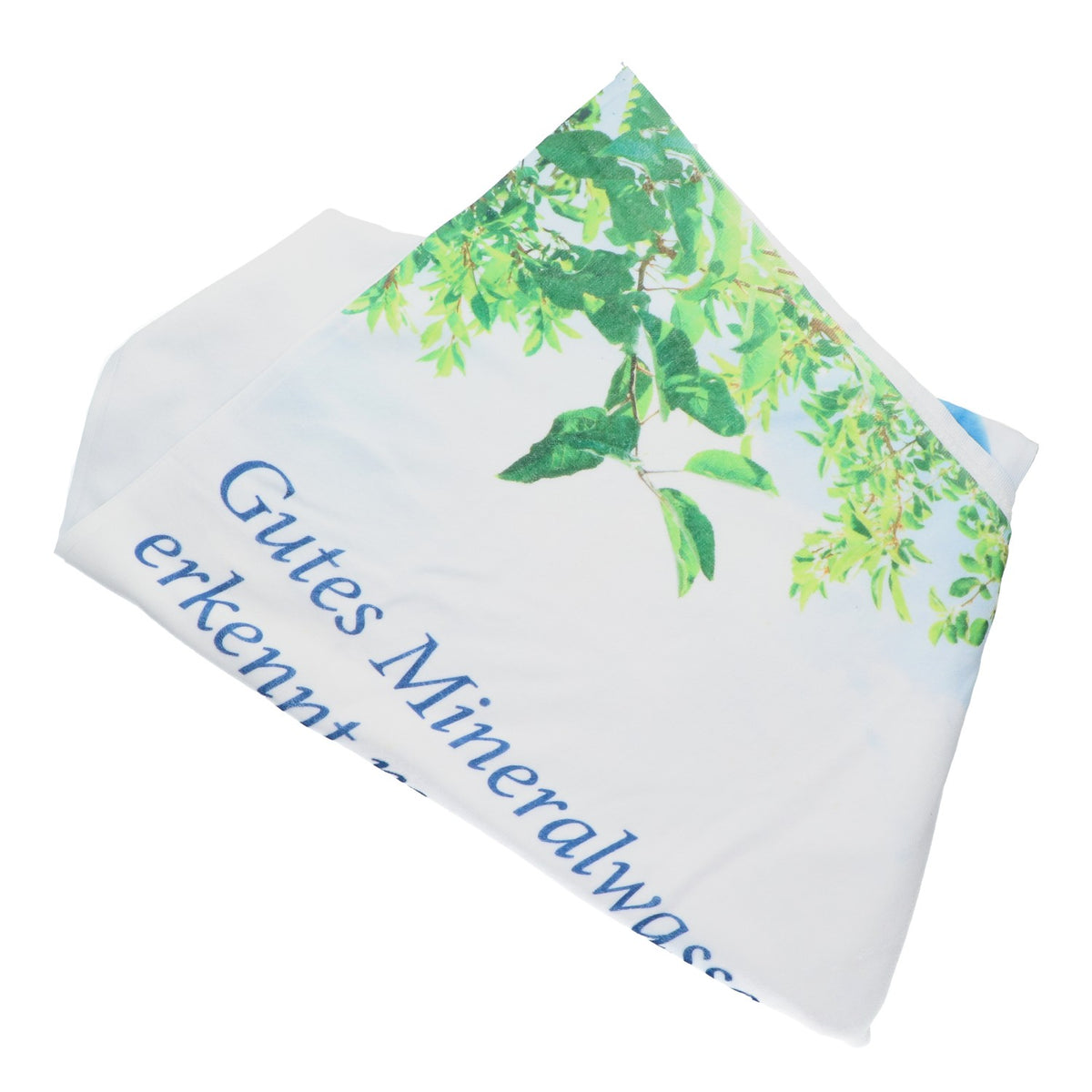 Fürst Bismarck Wasser Fleecedecke Flaschen Motiv weiß 176x71cm Kuscheldecke – Ansicht 2