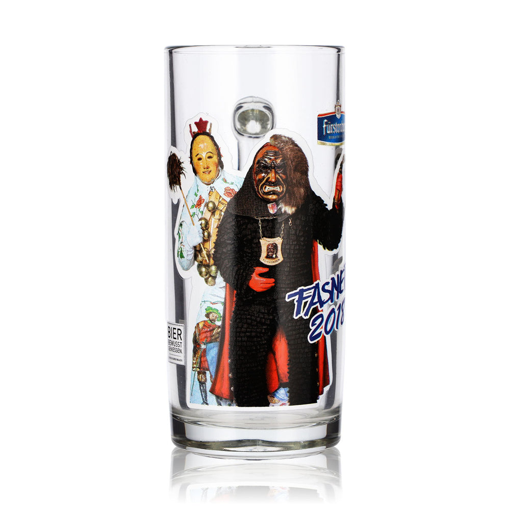 Fürstenberg Bier Glas 0,2l Krug Fasnet 2018