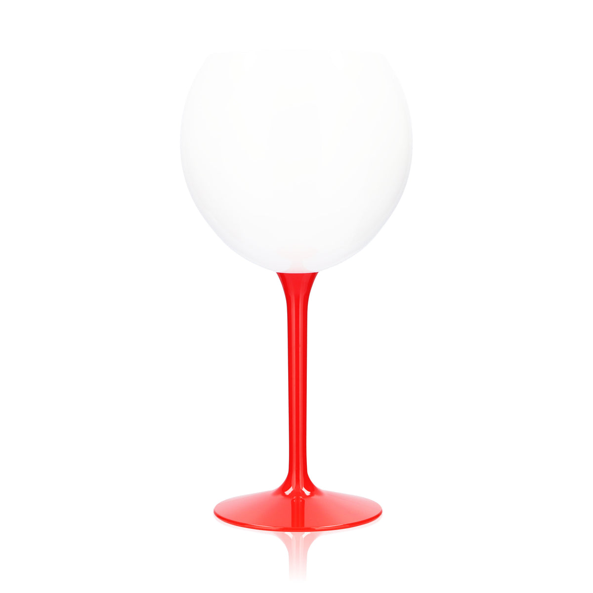 G.H. Mumm Sekt Acryl Glas 0,62l Ballonglas Champagner Weiß roter Stiel – Ansicht 3