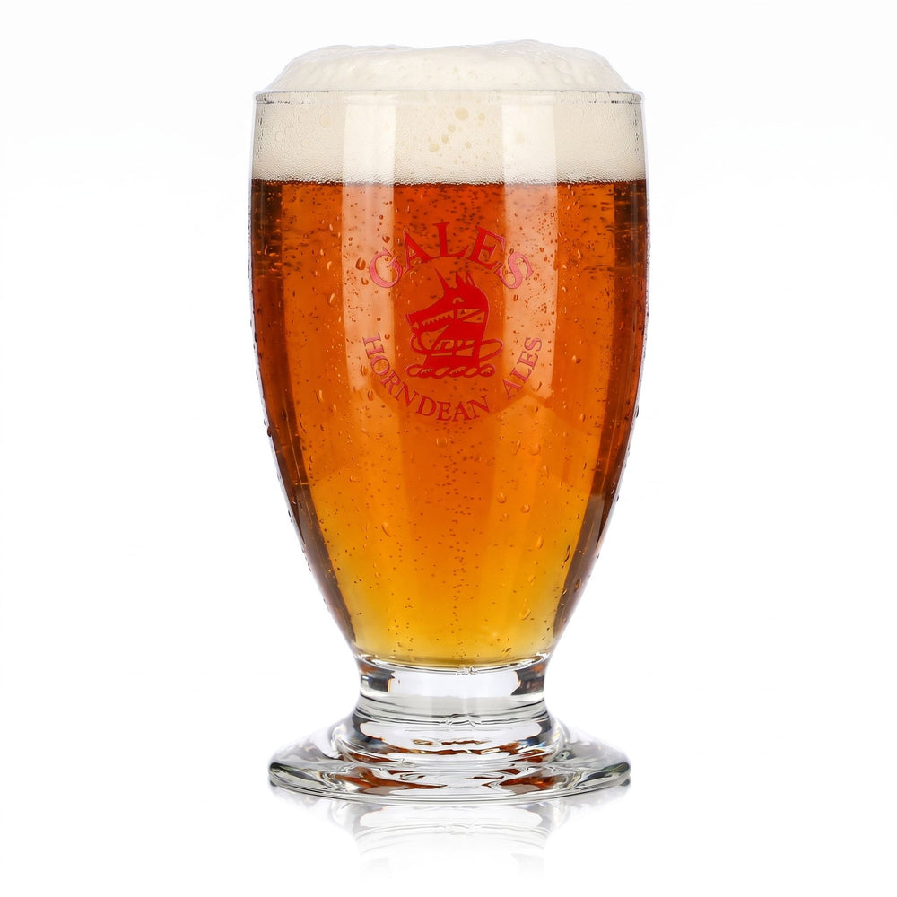 Gales Brewery Bier Glas 0,35l Tulpe Horndean Ales Hunde Logo Rotes Logo