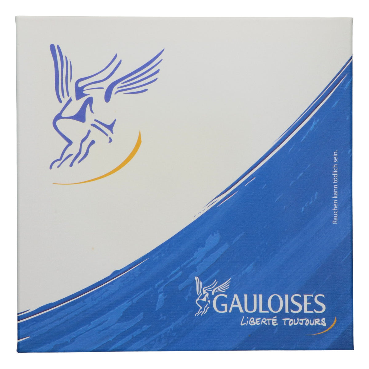 Gauloises Wandbild 40x40cm Leinwand Holzrahmen Bar Deko Frankreich