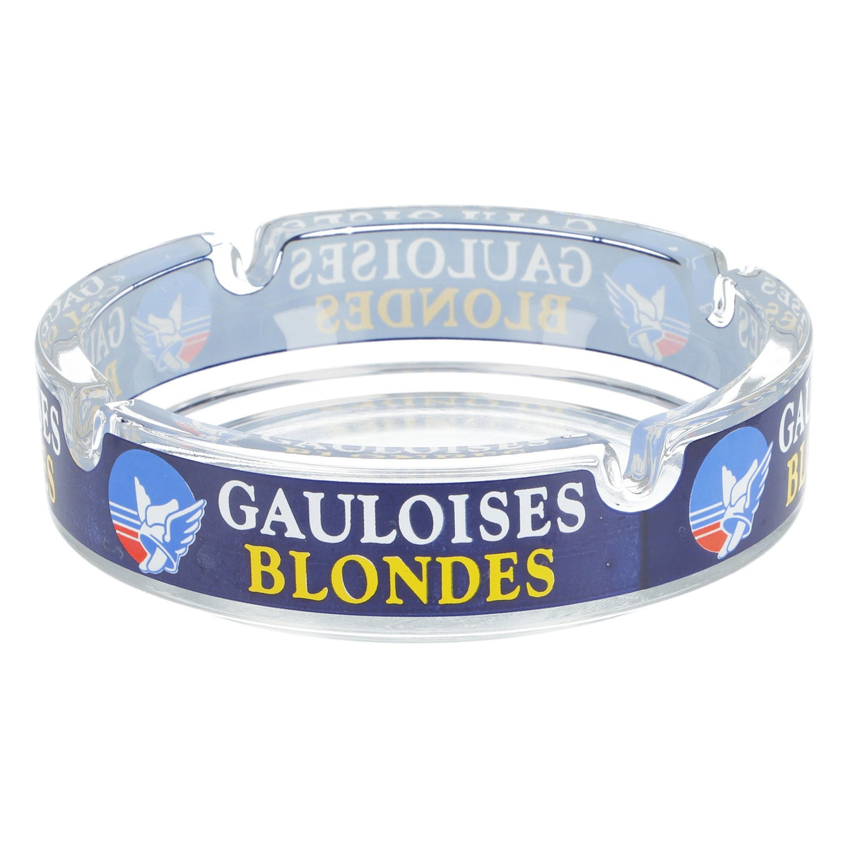 Gauloises Zigaretten Glas Aschenbecher Ashtray gr. Ausführung Rund BLONDES