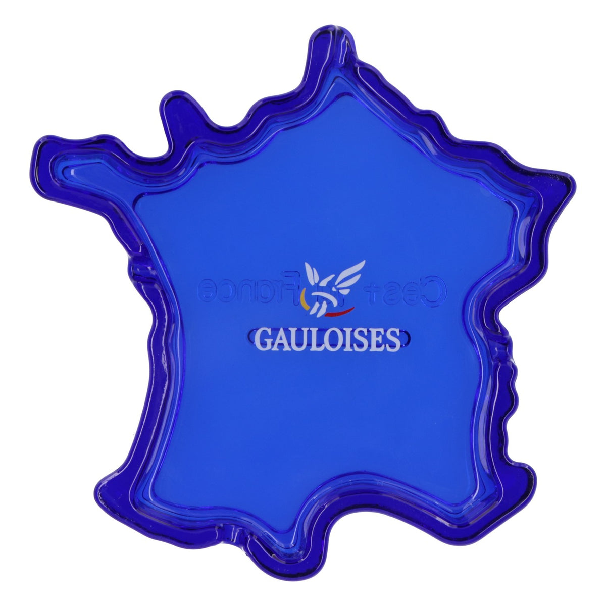 Gauloises Zigaretten Glas-Aschenbecher Frankreich Form Sonderedition Logo klein – Ansicht 2