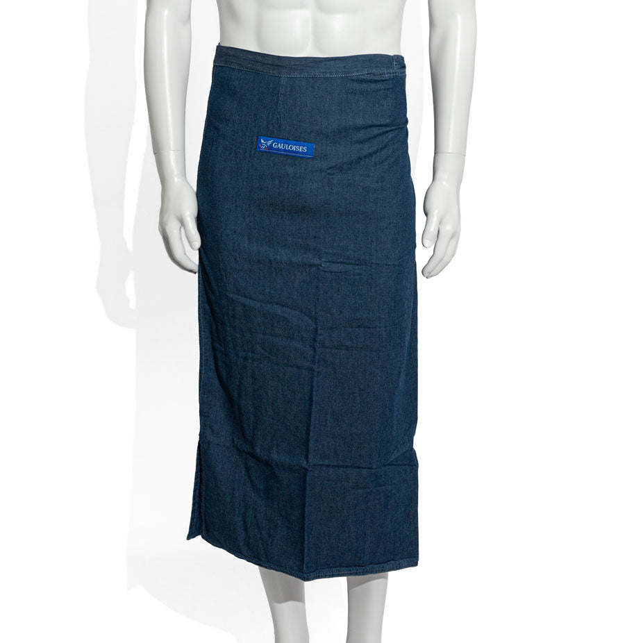 Gauloises Zigaretten Kellner Bistroschürze Jeansstoff Gr.M blau