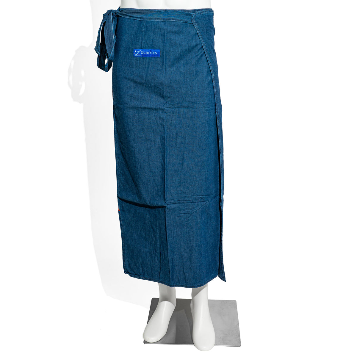 Gauloises Zigaretten Schürze Bistro Kellnerschürze Service Jeansstoff Blau Größe L