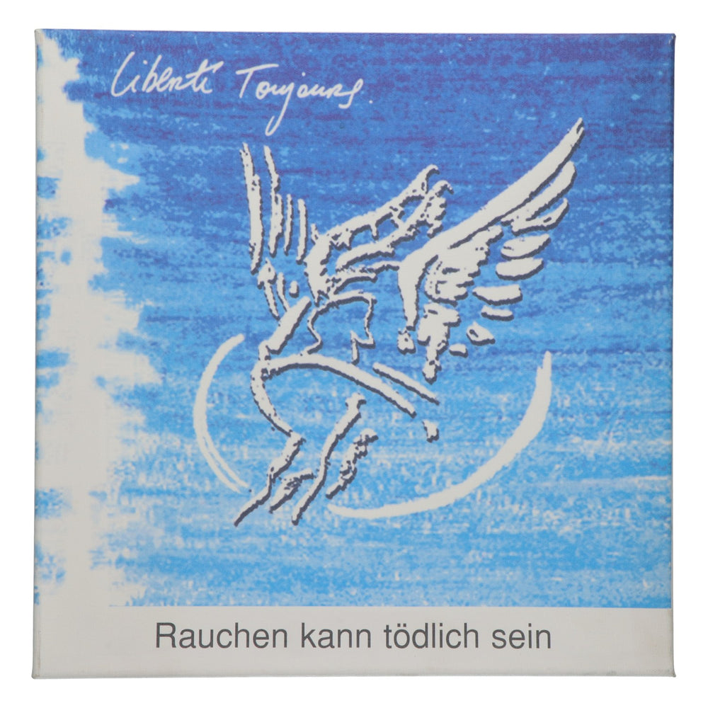 Gauloises Zigaretten Wandbild Wanddekoration Holz 40x40cm blau