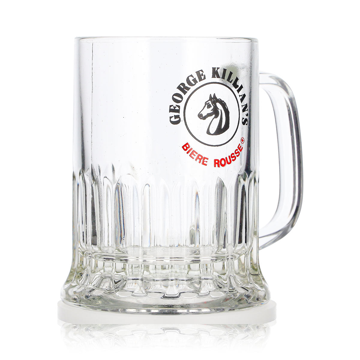 George Killian´s Bier Glas Krug 0,36l Biere Rousse Pferde Logo Relief – Ansicht 3