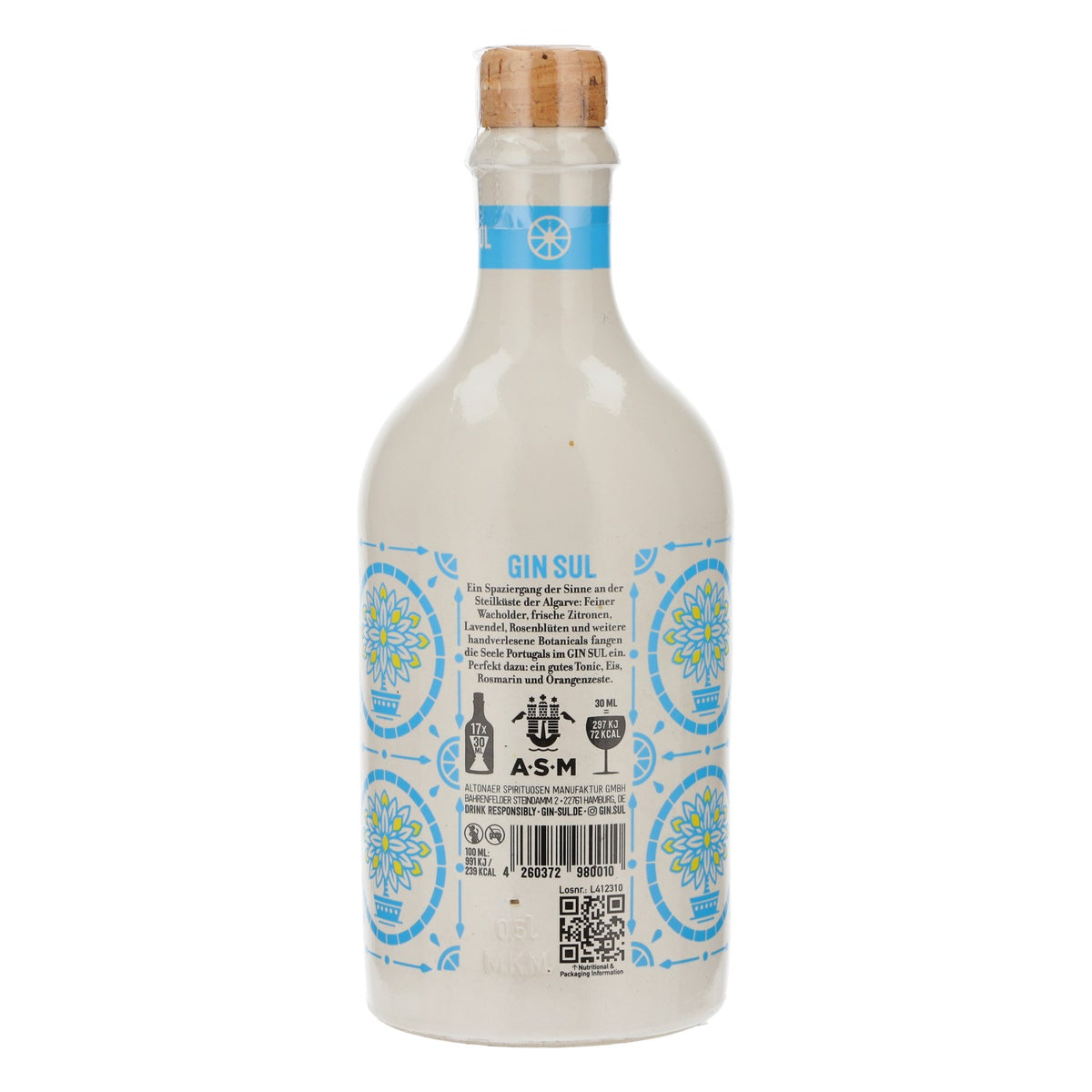 Gin Sul Dry Gin Hamburg Flasche 0,5l 43% – Ansicht 3