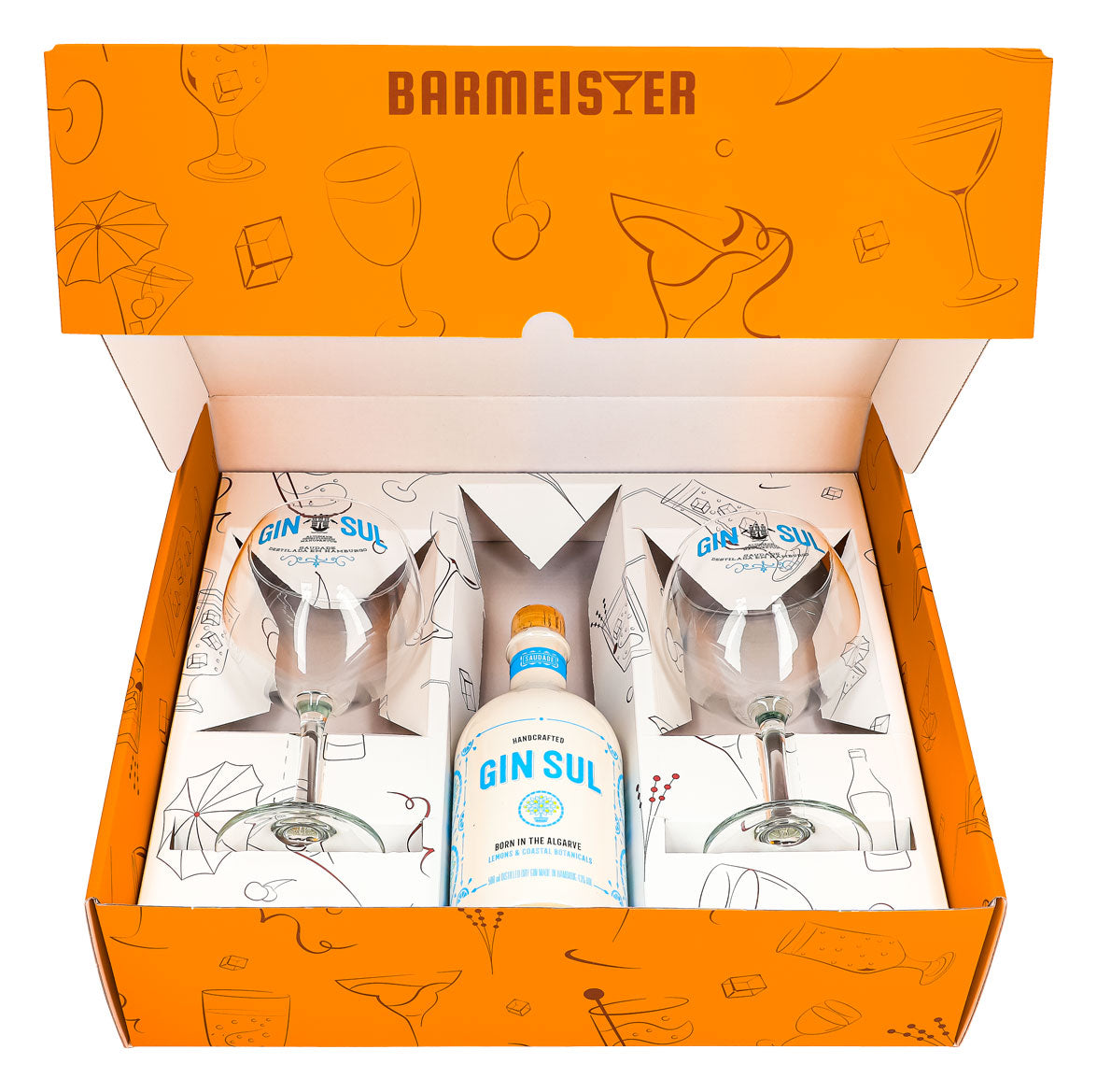 Gin Sul Geschenkset 0,5l 43,5% + Ballonglas I Orange – Ansicht 2