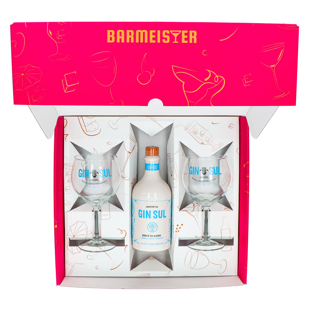 Gin Sul Geschenkset 0,5l 43,5% + Ballonglas I Pink – Ansicht 3
