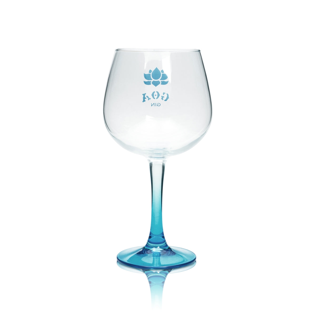 GOA Gin Glas Ballon Blau Copa Gläser Cocktail Tonic Longdrink Stielglas bauchig – Ansicht 2