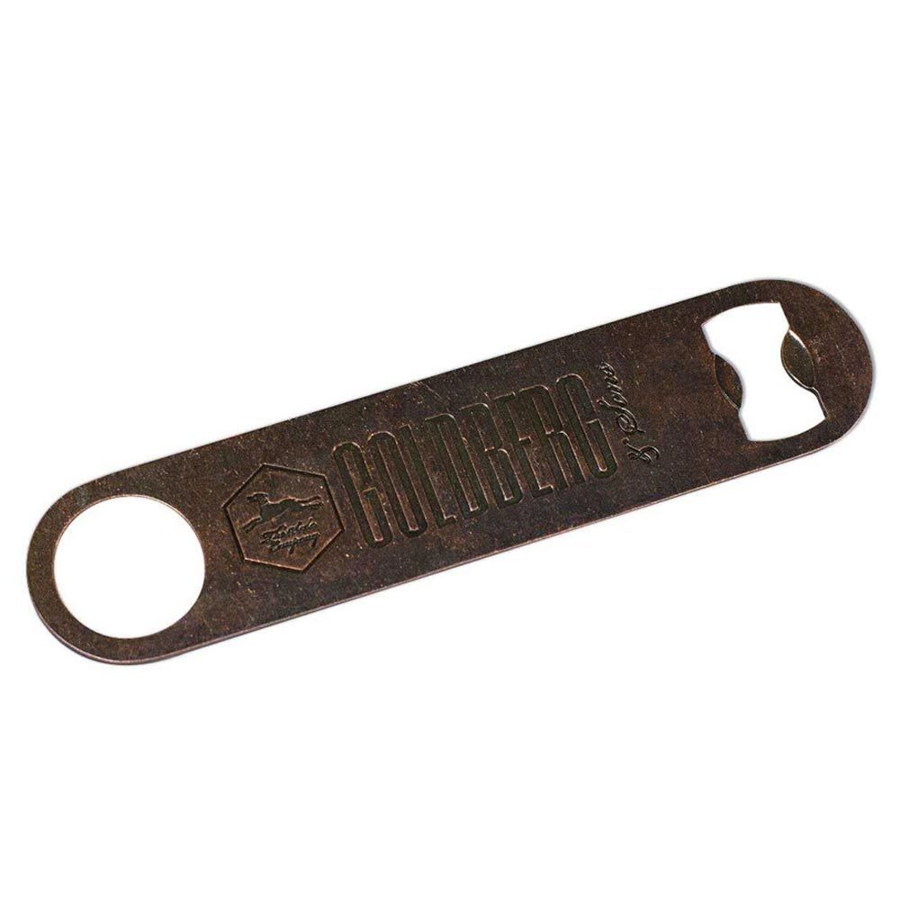 Goldberg Flaschenöffner Barblade Kellnermesser Speed Rostoptik Prägung Gastro