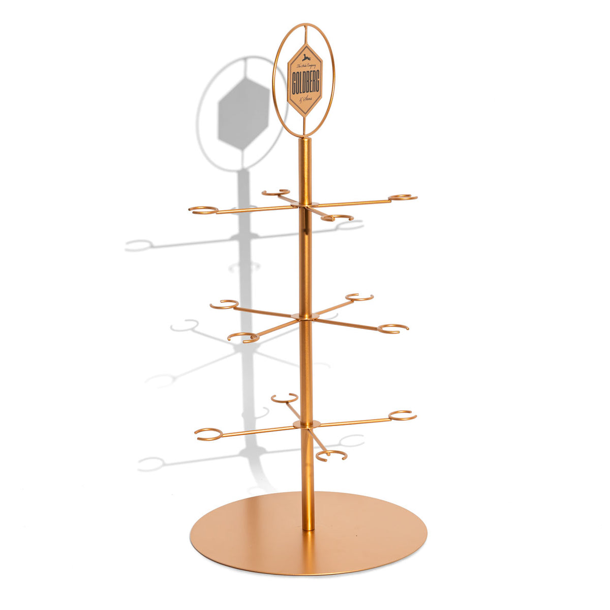 Goldberg Softdrink Gläserbaum Gläserträger Glaspresenter Serving Tree Kupfer – Ansicht 5