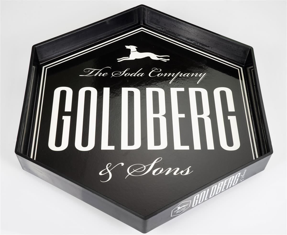 Goldberg Tonic Serviertablett Kellner Gastro Gläser Kunststoff schwarz – Ansicht 3