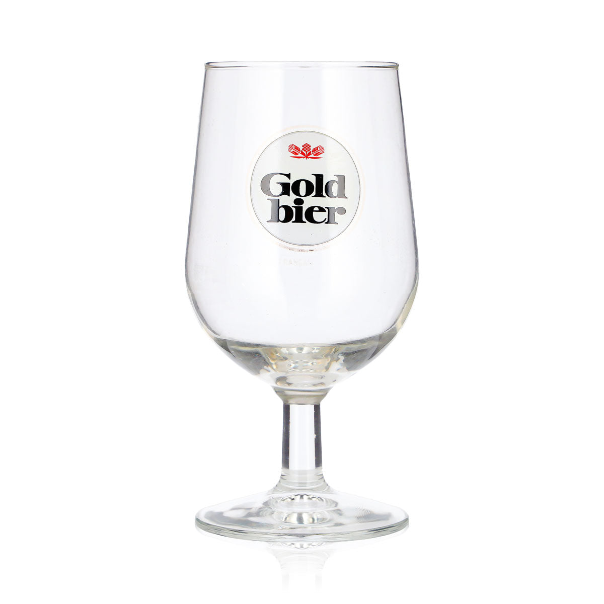 Goldbier Glas 0,25l Pokal Calice Anversa fv B Ware gebraucht – Ansicht 2