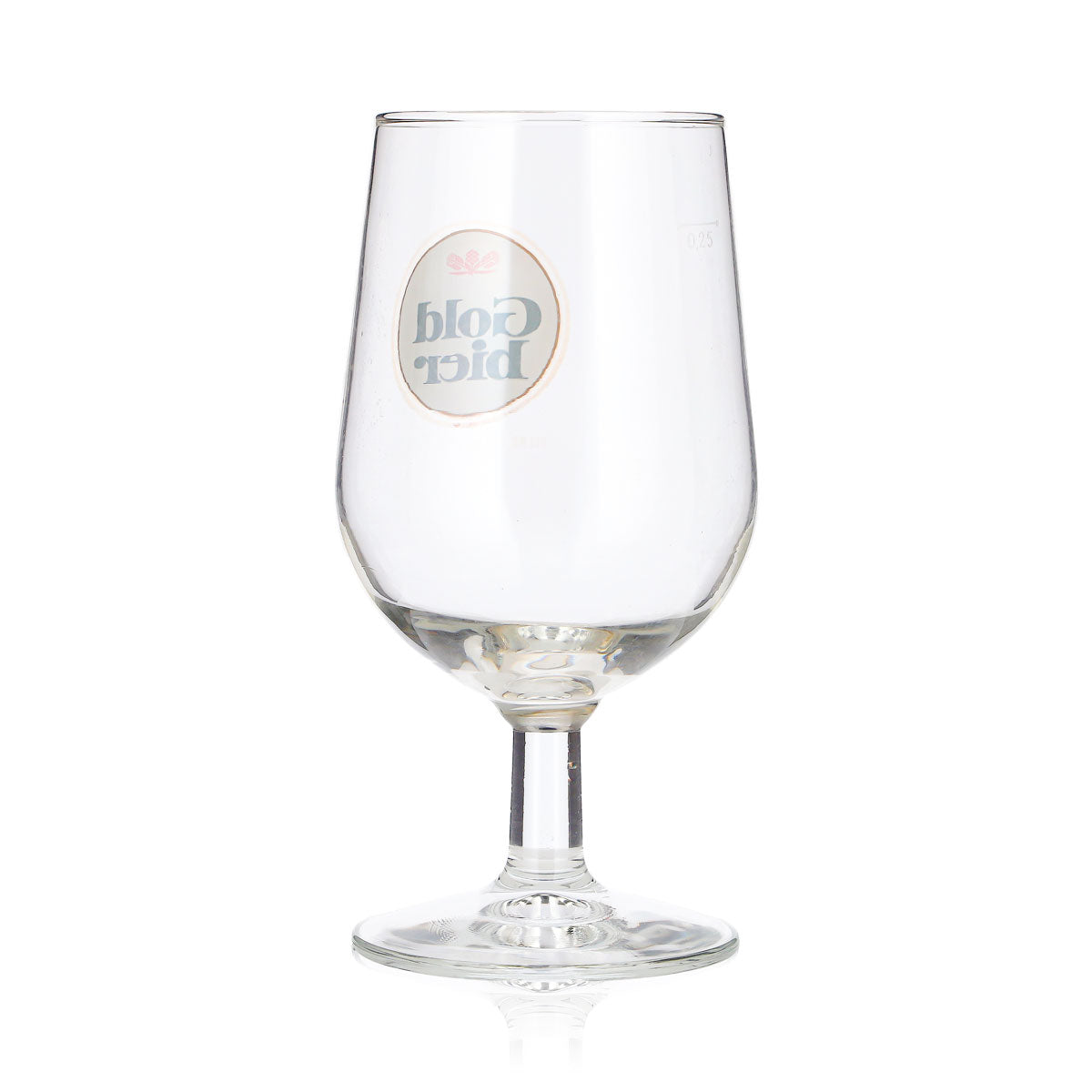 Goldbier Glas 0,25l Pokal Calice Anversa fv B Ware gebraucht – Ansicht 4