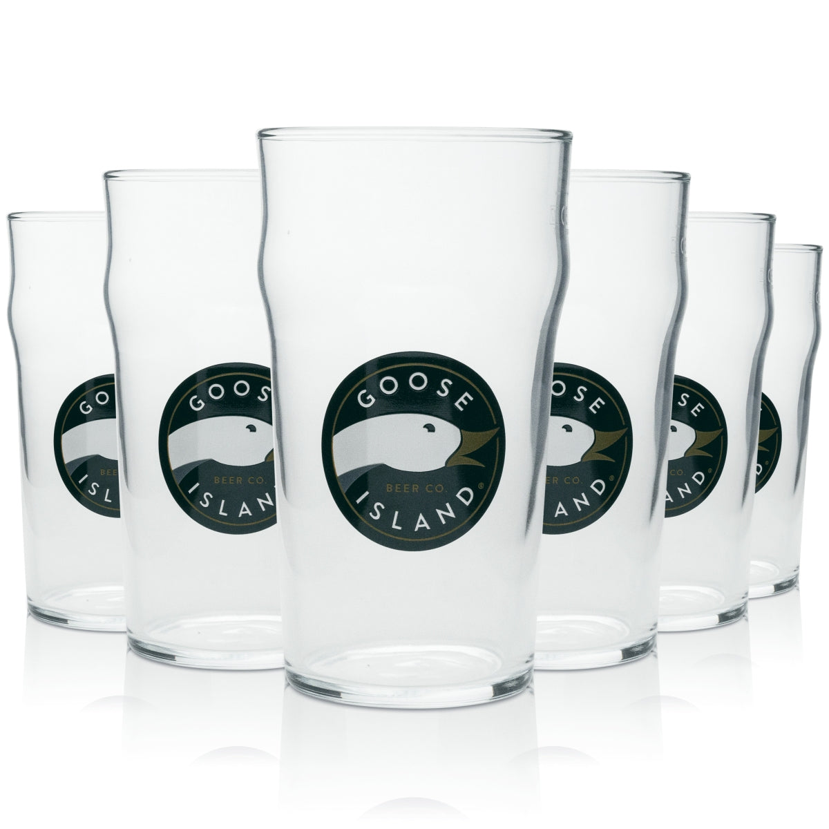 Goose Island Biergläser 6er Set Pintglas 0,5l Nonic Craft Beer IPA Bier Glas – Ansicht 2