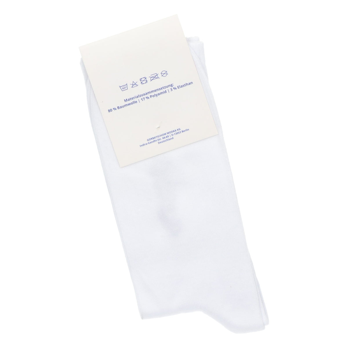 Gorbatschow Socken Weiß Blaue Streifen Größe 42-46 Unisex Tennissocken Strümpfe – Ansicht 3