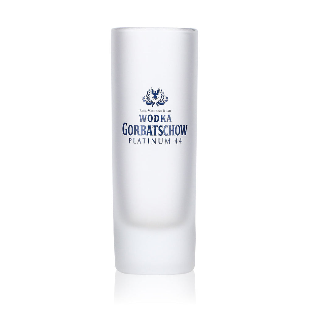 Gorbatschow Vodka Glas Shotglas 2cl/4cl Frosted Böckling Schnapsglas