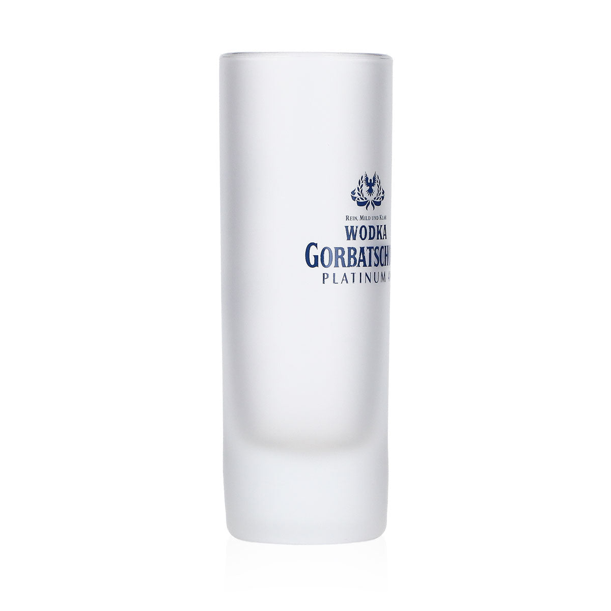 Gorbatschow Vodka Glas Shotglas 2cl/4cl Frosted Böckling Schnapsglas – Ansicht 2