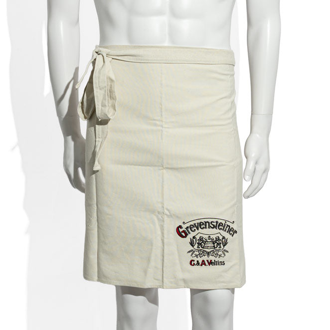 Grevensteine Bier Gastro Schürze Kellner Schürze kurze beige Ausführung