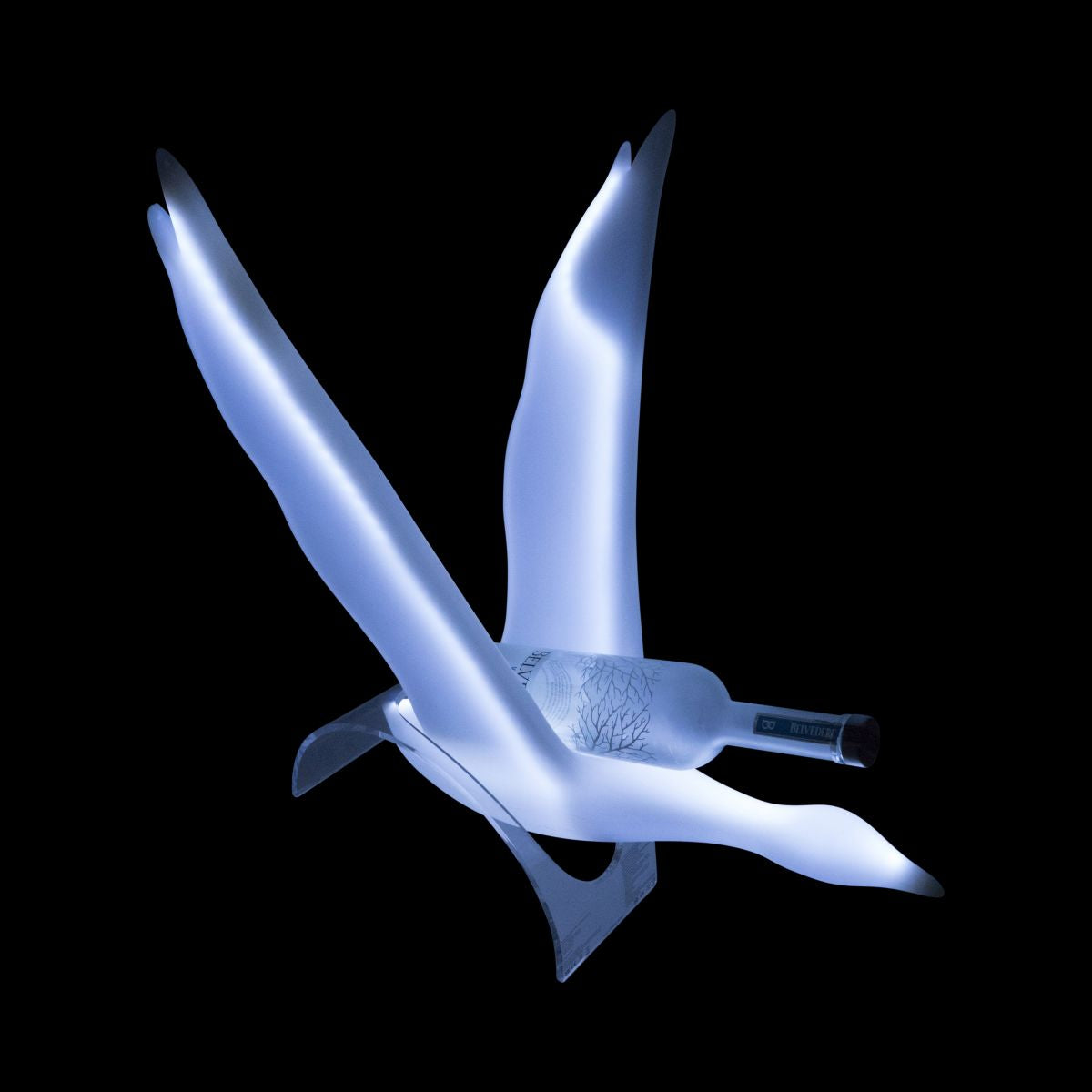 Grey Goose Glorifier LED Gans 3,5 + 4l Flaschen Neon Night Flaschenpräsentierer