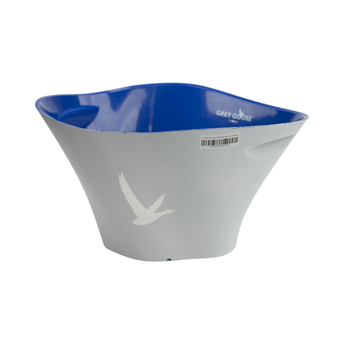 Grey Goose Vodka Kühler weiß blau Magnum gebraucht Eisbox Flaschen Eiswürfel Bar Ice