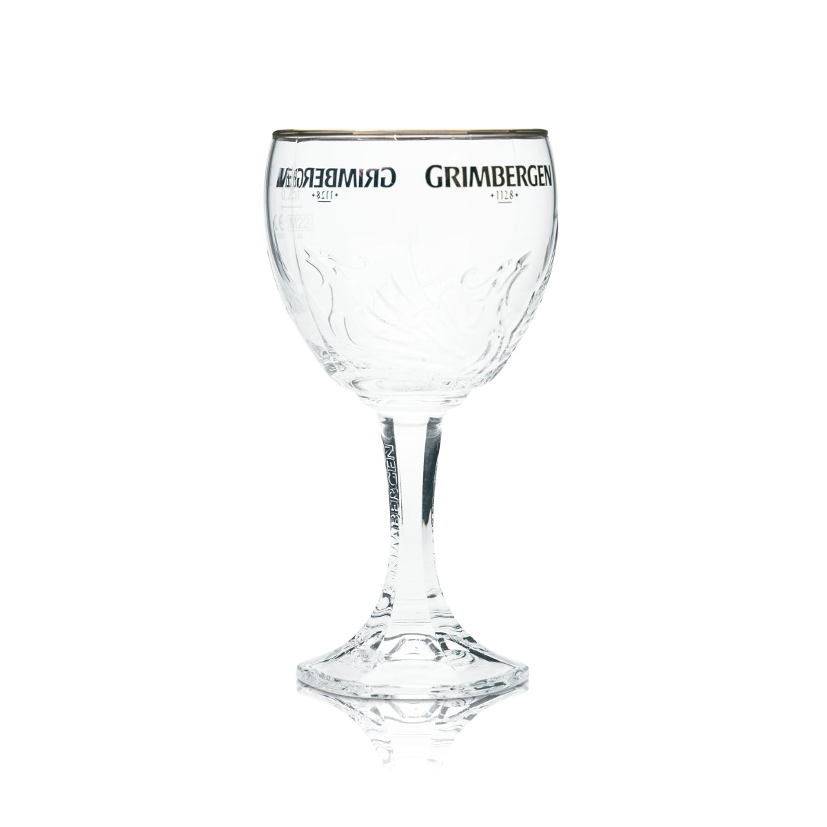 Grimbergen Bier Glas 0,25l Kelch Pokal Design Phoenix Gläser Belgien Abtei Beer