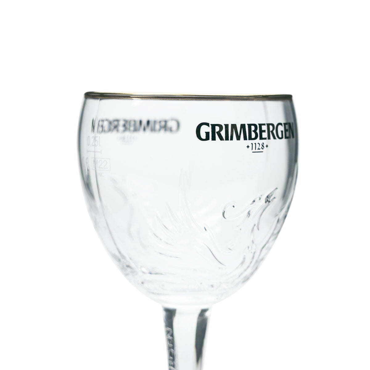 6x Grimbergen Bier Glas 0,25l Kelch Pokal Design Phoenix Gläser Belgien Beer Bar – Ansicht 4