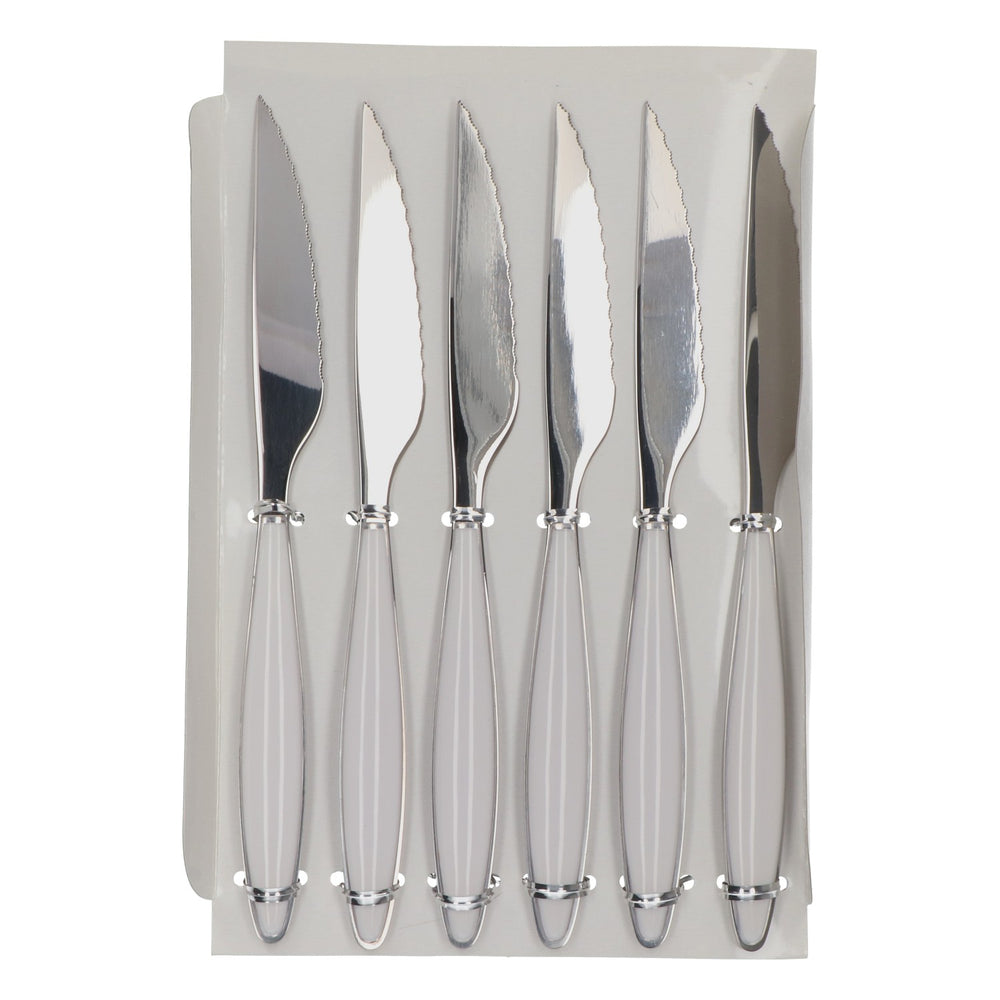 Guzzini Cooking Steakmesser-Set 6-teilig "Feeling" Edelstahl 18/10 weiß