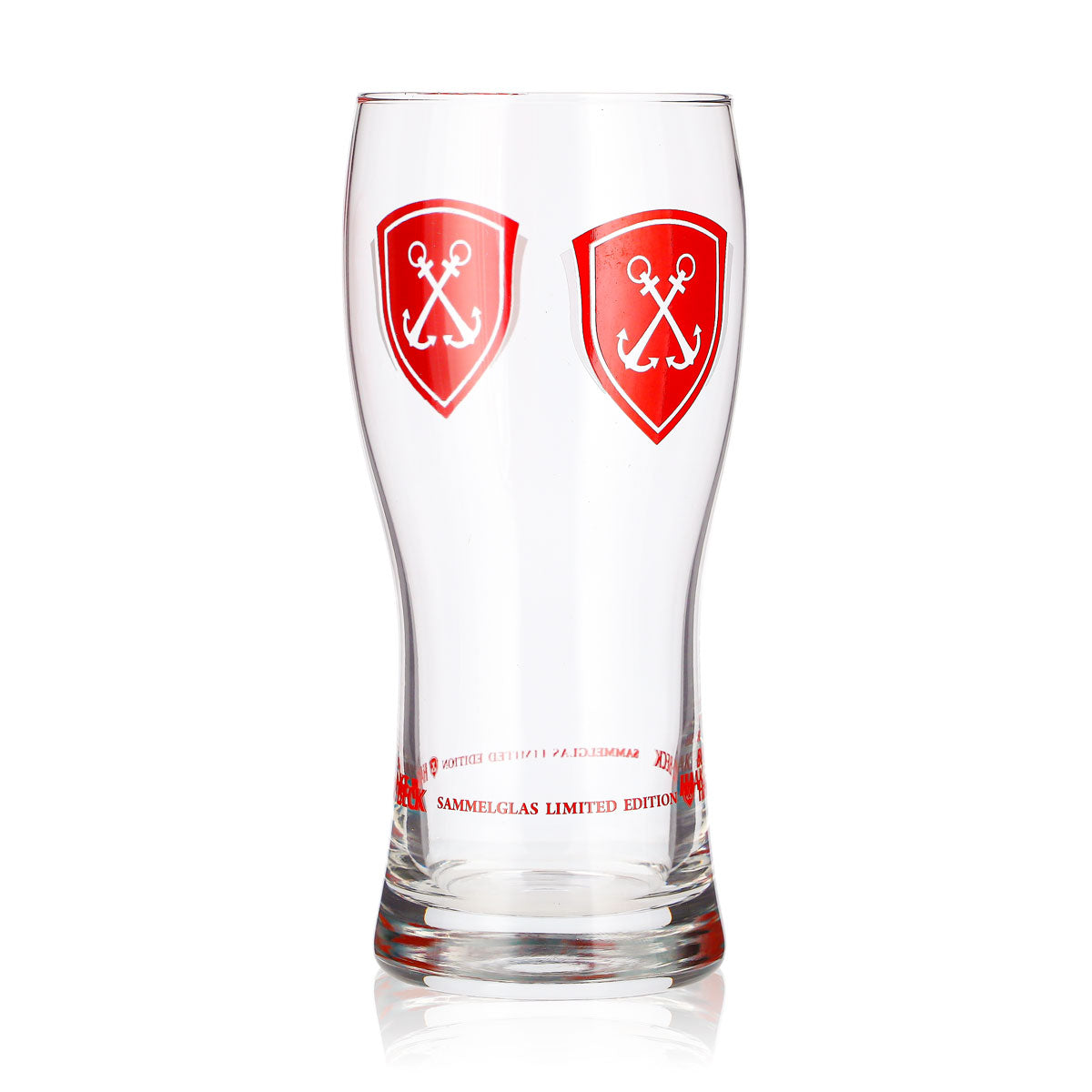 Haake Beck Bier Glas 0,38l Rotes Logo Sammelglas Limited Edition (1) Anker – Ansicht 2