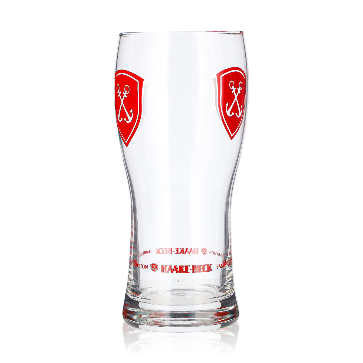 Haake Beck Bier Glas 0,38l Rotes Logo Sammelglas Limited Edition (1) Anker – Ansicht 3