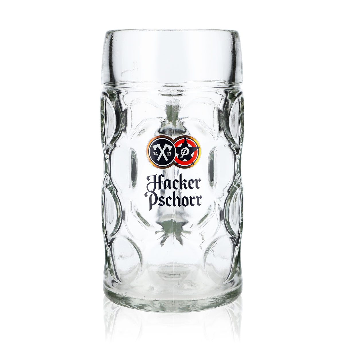 Hacker Pschorr Bier Glas Bierseidel Biergläser Humpen 1l Maßkrug B-Ware