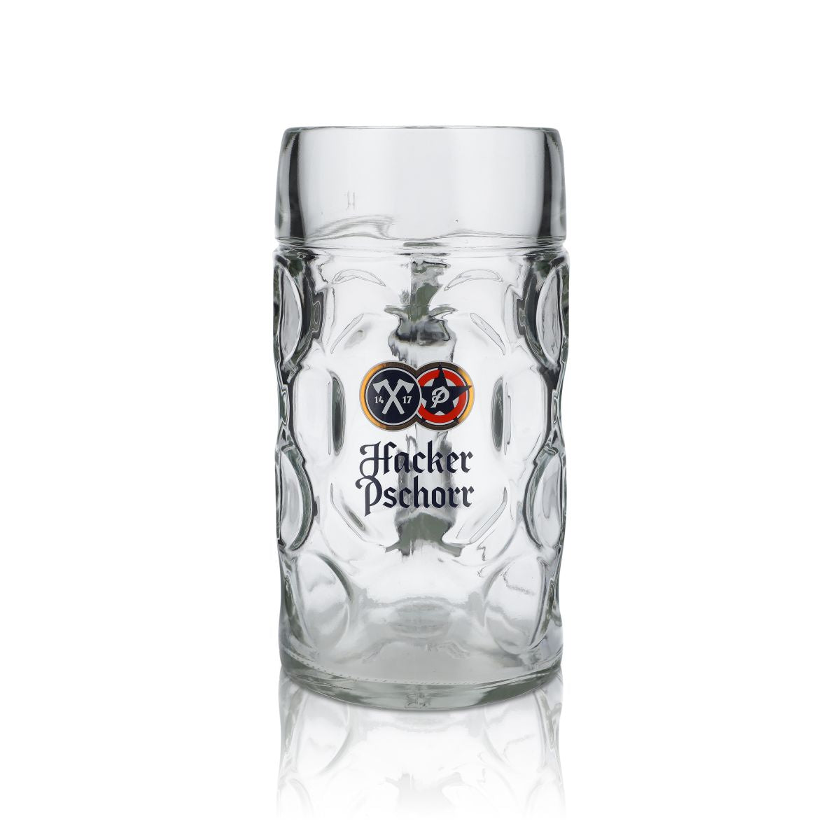 Hacker Pschorr Glas 1l Maßkrug Bierkrug Humpen Seidel Gläser Volksfest Bayern